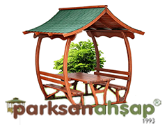 Çatılı Piknik Masası (Ahşap) 250(L)x250(W)x262(H) - 70414