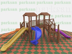 Ahşap Çucuk Oyun Parkı (Eko Seri) - 51512