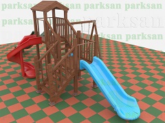 Ahşap Çocuk Oyun Parkı  (Eko  Seri) - 51506