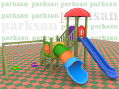 Ahşap Çocuk Oyun Parkı  (Klasik Seri) - 51604