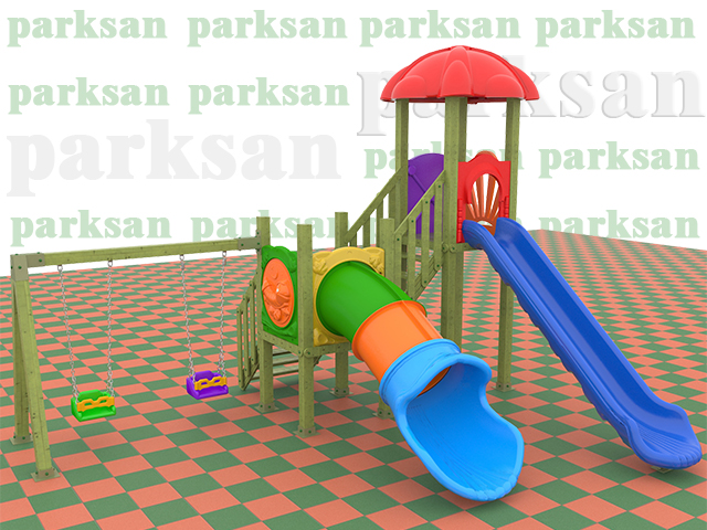 Ahşap Çocuk Oyun Parkı  (Klasik Seri) - 51604