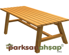 Ahşap Dikdörtgen Masa 145(L)x70(W)x75(H)-70712