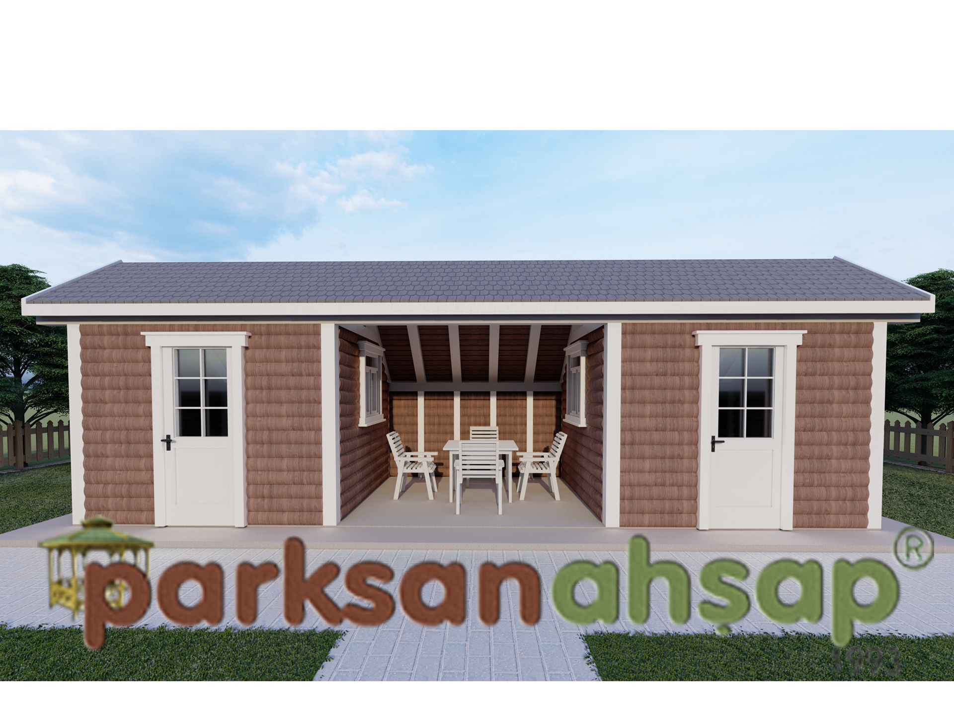 Ahşap İki Odalı Kamelya 300(L)x900(W)x330(H) - 70270