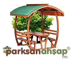 Çatılı Piknik Masası (Ahşap) 253(L)x248(W)x242(H) - 70420