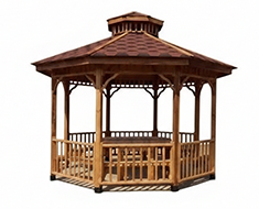 Ahşap Sekizgen Gazebo 300(L)x300(W) -70154