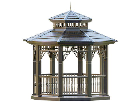 Metal Sekizgen Gazebo 300x300x330 (LWH) 0070223   YENİ ÜRÜN