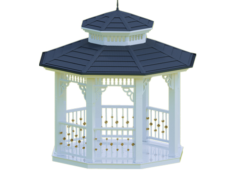 Metal Sekizgen Gazebo 300x300x330 (LWH) 0070226    YENİ ÜRÜN