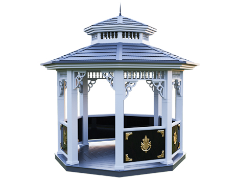 Metal Sekizgen Gazebo 300x300x330 (LWH) 0070221    YENİ ÜRÜN