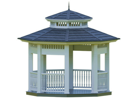 Metal Altıgen Gazebo 300x300x330 (LWH) 0070232 YENİ ÜRÜN