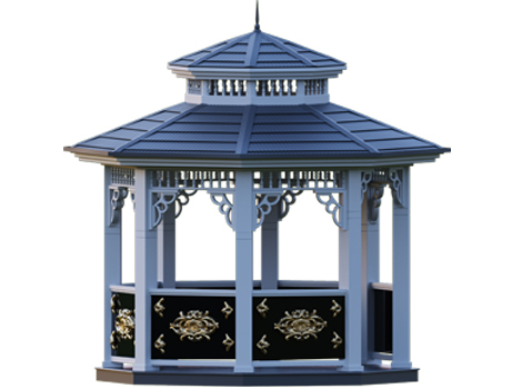 Metal Sekizgen Gazebo 300x300x330 (LWH) 0070224 YENİ ÜRÜN