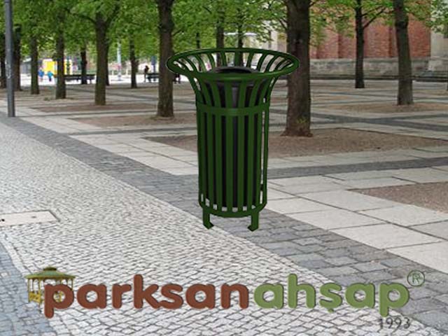 Dış Mekan Metal Çöp Kovası - 70928