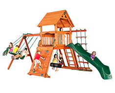 30690 - Ahşap Kaydıraklı Tırmanmalı Oyun Evi