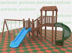 Ahşap Çocuk Oyun Parkı  (Eko  Seri) - 51504
