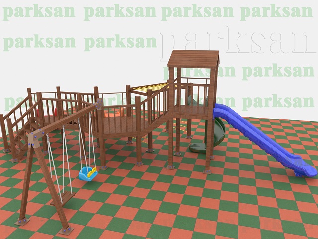 Ahşap Çocuk Oyun Parkı (Eko Seri) - 51510 