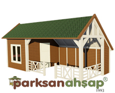 Ahşap Tek Odalı Kamelya 300(L)x800(W)x330(H) - 70268