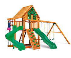 30693 - Ahşap Helezon Kaydıraklı Tırmanmalı Oyun Evi
